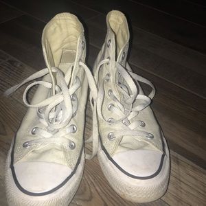 Gently Used No Stains White Chuck Taylors